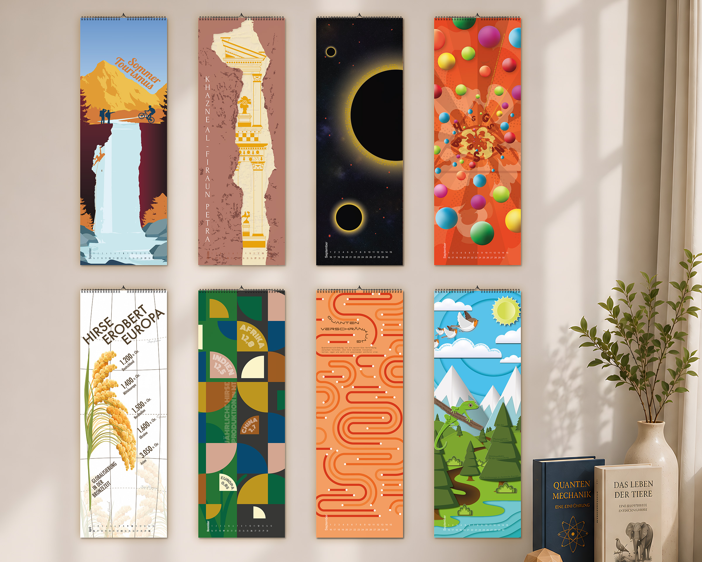 Kalender – ausgezeichnetes Editorial Design und Illustration